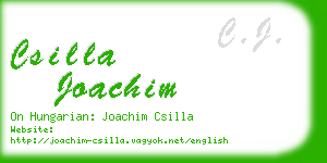 csilla joachim business card